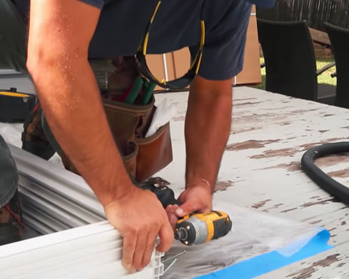 Replace Glass Door Frame